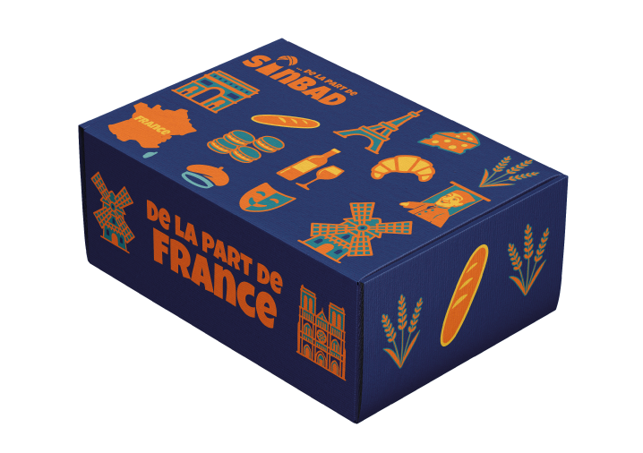 Box gourmande de produits français – packaging personnalisé